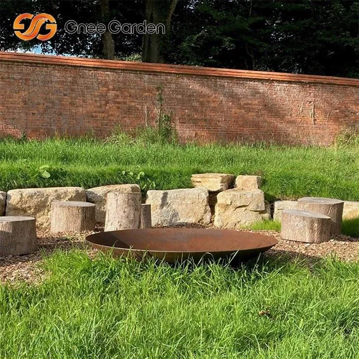 Corten Steel تصميم حفرة النار الحديثة