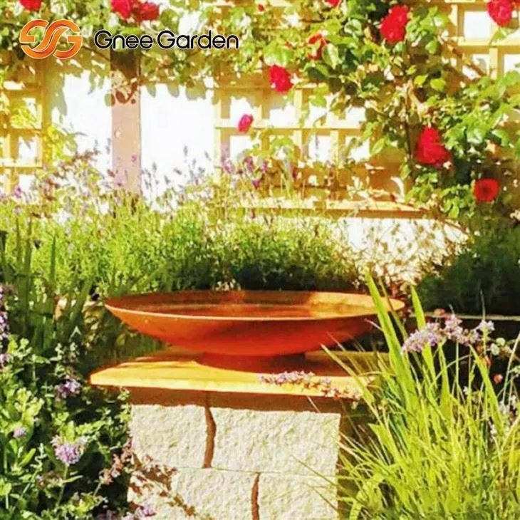 حفرة النار الصلب Corten مع وظيفة شواية مزدوجة