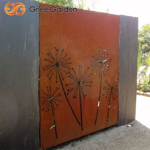 Corten Steel Rusty Metal Screen Screen Board