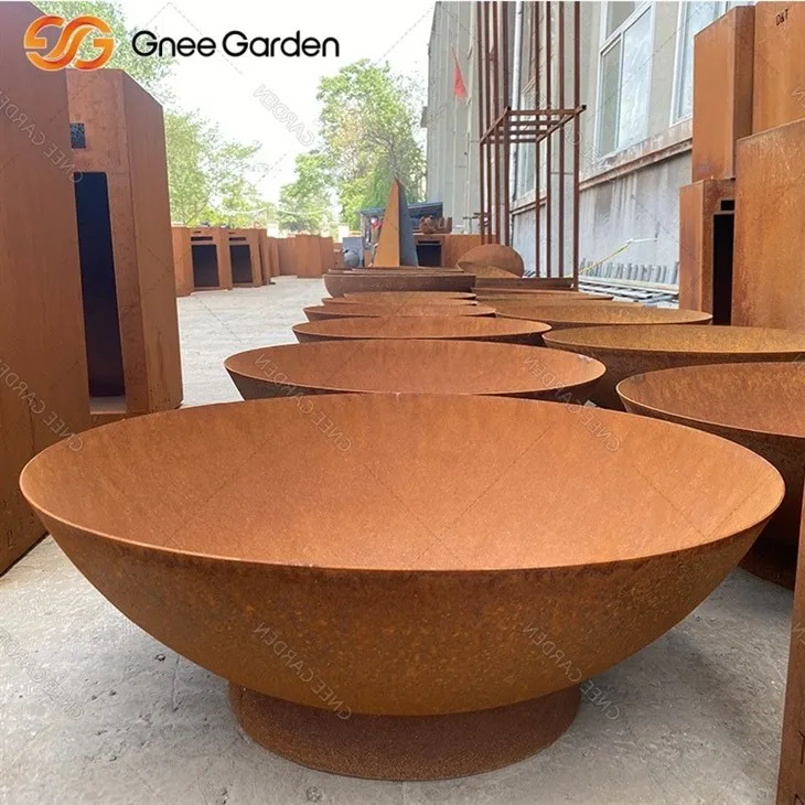 Corten Stylish Propane Pit Garden Party