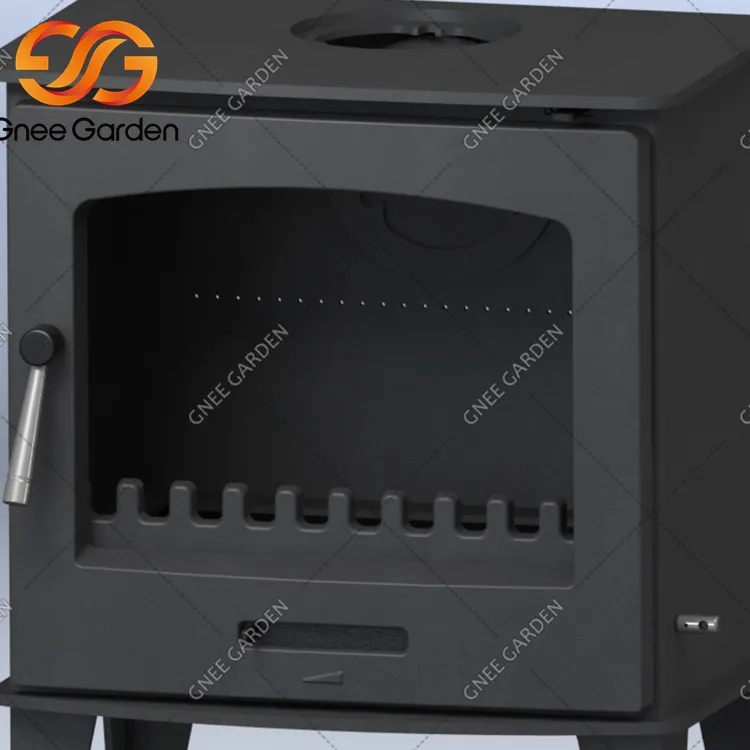 موقد حطب قائم بذاته مع مدخنة