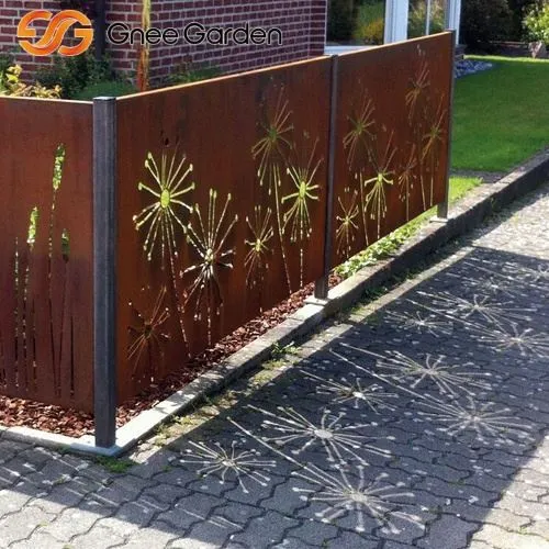حديقة Corten Steel Screen Design