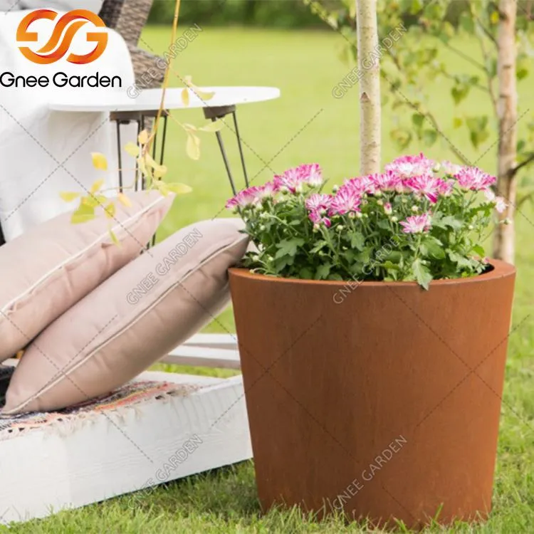 أحواض زراعة حديثة من الفولاذ المقاوم للصدأ