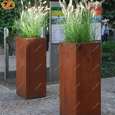 Corten Steel المزارعون الحديثة لشرفة شرفة الشرفة
