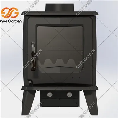 موقد حرق الخشب المصنوع من الحديد الزهر