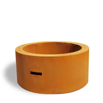 موقد نار خارجي كبير من الفولاذ المقاوم للصدأ