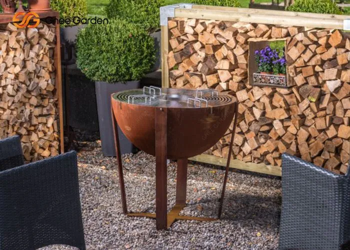 شواية حرق الأخشاب في الهواء الطلق